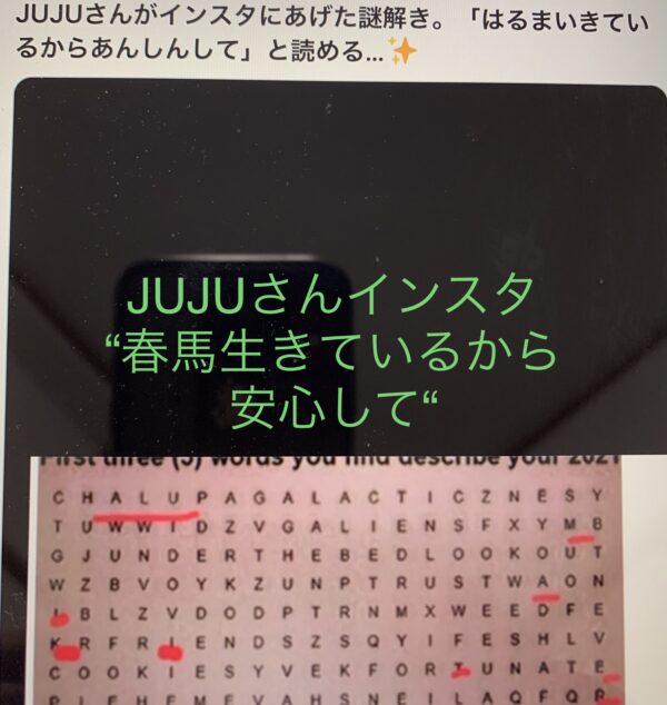 JUJUの暗号を解読している画像
